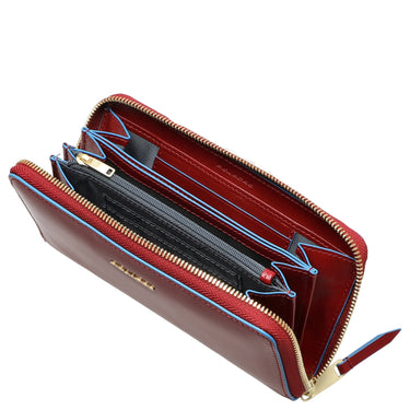 Piquadro Blue Square - Damengeldbörse 12cc 18 cm RFID (red) - Markenkoffer