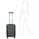 Porsche Design Roadster Hardcase - 4 - Rollen - Kabinentrolley mit Vortasche S 55 cm (grey matt) - Markenkoffer