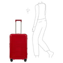 Porsche Design Roadster Hardcase - 4 - Rollen - Trolley M 69 cm erw. (carmine red shiny) - Markenkoffer