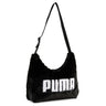 Puma Up Faux Fur Slouchy Hobo - Umhängetasche 31.5 cm (black) - Markenkoffer