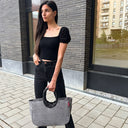 reisenthel loopshopper M / Shopper 40 cm (frame twist silver) - Markenkoffer