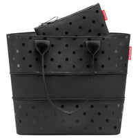 reisenthel shopper e1 - Geschenkset 2 tlg. (glossy dots black) - Markenkoffer