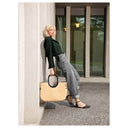 reisenthel shopping loopshopper L - Einkaufstasche mit Bügel 46 cm (frame raffia black) - Markenkoffer