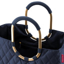 reisenthel shopping loopshopper L - Einkaufstasche mit Bügel 46 cm (frame rhombus midnight gold) - Ansicht 2