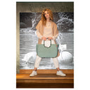 reisenthel shopping loopshopper L - Einkaufstasche mit Bügel 46 cm (frame twist sage) - Markenkoffer