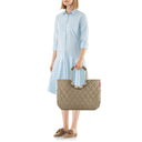 reisenthel shopping loopshopper L - Einkaufstasche mit Bügel 46 cm (rhombus olive) - Markenkoffer