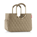 reisenthel shopping loopshopper L - Einkaufstasche mit Bügel 46 cm (rhombus olive) - Markenkoffer