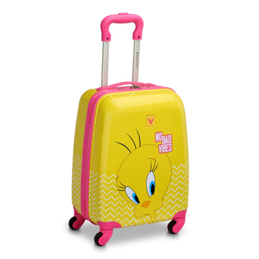 Roncato Looney Tunes Kids - 4 - Rollen - Kindertrolley 44 cm (Tweety Giallo) - Markenkoffer