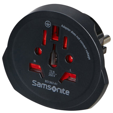 Samsonite World to Europe Adaptor - Reiseadapter (schwarz) - Markenkoffer