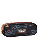 Scout Alpha Exklusiv Safety Light - Schulranzen Set 5tlg. (Flames) - Markenkoffer