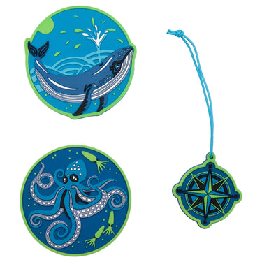 Scout Funny Snaps Move - Anhänger 3er Set (Deep Sea) - Markenkoffer