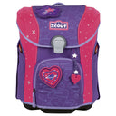 Scout Micro Exklusiv Superflash Extreme - Schulranzen Set 4tlg. (Heartbeat) - Markenkoffer