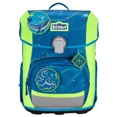 Scout Neo DIN - Schulranzen Set 4tlg. (Deep Sea) - Markenkoffer