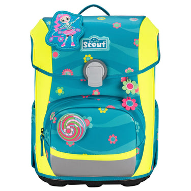 Scout Neo DIN - Schulranzen Set 4tlg. (Little Flower) - Markenkoffer