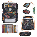 Scout Neo Exklusiv Safety Light - Schulranzen Set 5tlg. (Flames) - Markenkoffer