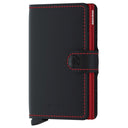 Secrid Matte Miniwallet - Geldbörse RFID 6.5 cm (black-red)
