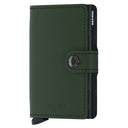 Secrid Matte Miniwallet - Geldbörse RFID 6.5 cm (green - black) - Markenkoffer