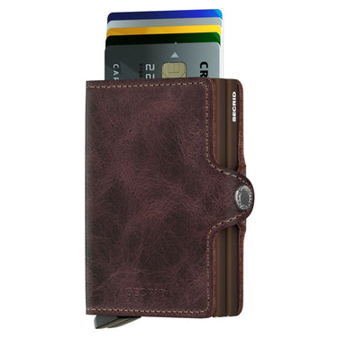 Secrid Vintage Twinwallet - Geldbörse RFID 7 cm (chocolate) - Markenkoffer