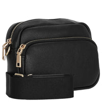 Seidenfelt Heby - Schultertasche 18 cm (black/gold) - Ansicht 5