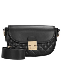 black quilted