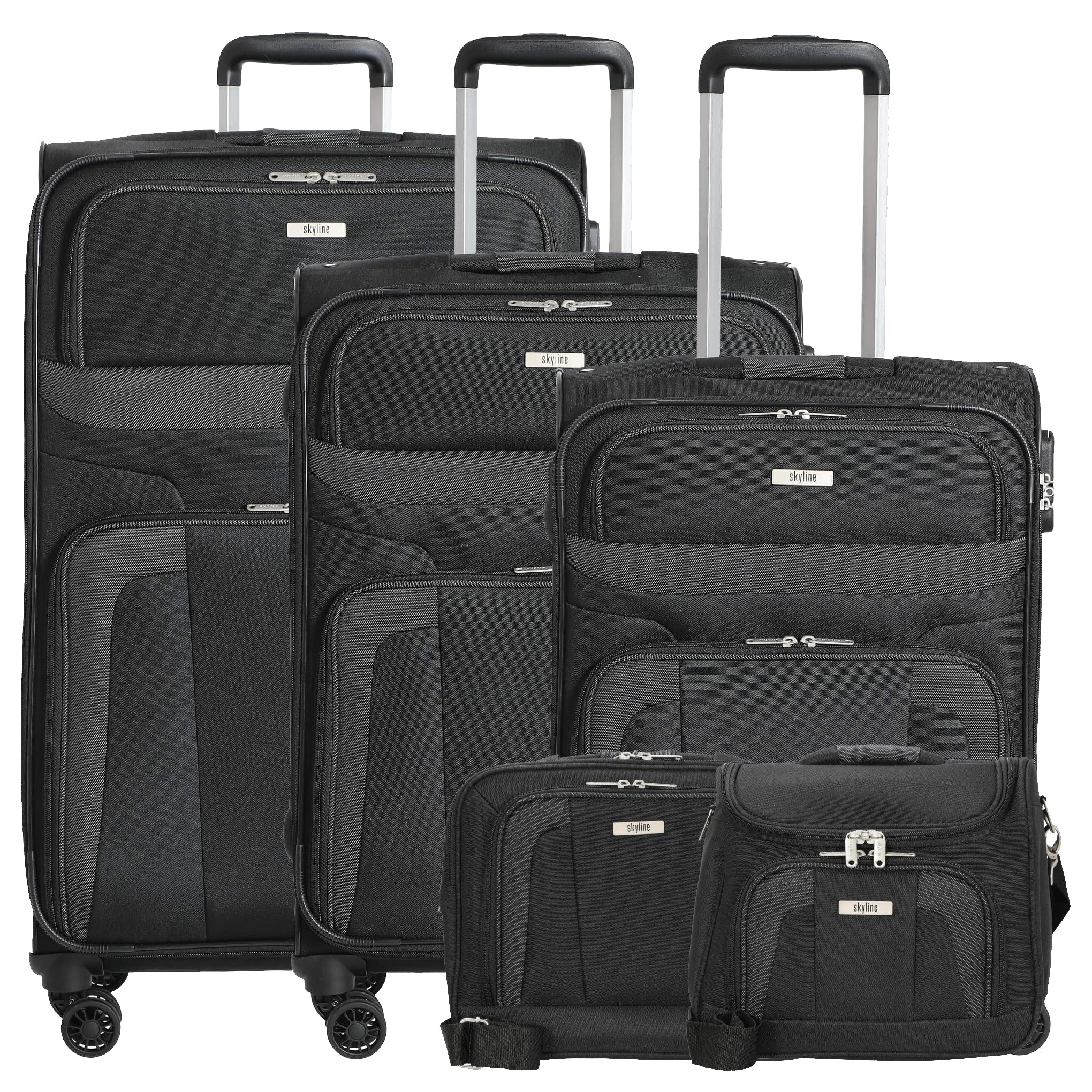 Skyline Orlando Trolley Set Black – Perfect Travel