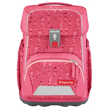 Step by Step Basis - Schulranzen Set 4tlg. (Pink Bubbles) - Markenkoffer