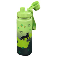 Step by Step Isolierte Edelstahl - Trinkflasche 500ml (Black Cat)