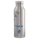 Step by Step Zubehör 500 ml Isolierte Edelstahl - Trinkflasche (Blau/Gelb) - Markenkoffer