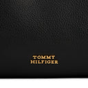 Tommy Hilfiger City Leather Hobo - Schultertasche 36 cm (black) - Markenkoffer