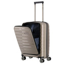 Travelite Air Base - 4 - Rollen - Kabinentrolley mit Vortasche S 55 cm (champagner) - Markenkoffer