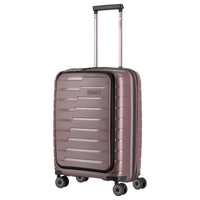 Travelite Air Base - 4 - Rollen - Kabinentrolley mit Vortasche S 55 cm (flieder) - Markenkoffer