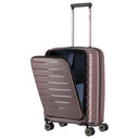 Travelite Air Base - 4 - Rollen - Kabinentrolley mit Vortasche S 55 cm (flieder) - Markenkoffer