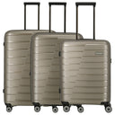 Travelite Air Base - 4 - Rollen - Trolley Set 3tlg. erw. (champagner) - Markenkoffer