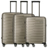 Travelite Air Base - 4 - Rollen - Trolley Set 3tlg. erw. (champagner) - Markenkoffer
