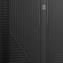 Travelite Air Stripe - 4 - Rollen - Kabinentrolley Slim 55 cm (black) - Markenkoffer