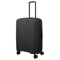 Travelite Air Stripe - 4 - Rollen - Trolley 66 cm erw. (black) - Markenkoffer