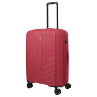Travelite Air Stripe - 4 - Rollen - Trolley 66 cm erw. (red) - Markenkoffer