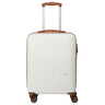 Travelite Bali - 4-Rollen-Kabinentrolley S 55 cm (weiß/cognac)
