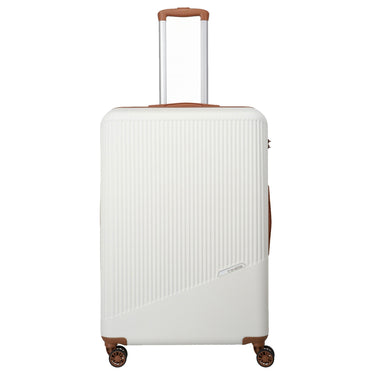 Travelite Bali - 4 - Rollen Trolley Set 3tlg. (weiß/cognac) - Markenkoffer