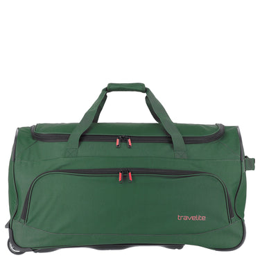 Travelite Basics Fresh - Rollenreisetasche 89L 71 cm (dunkelgrün) - Markenkoffer