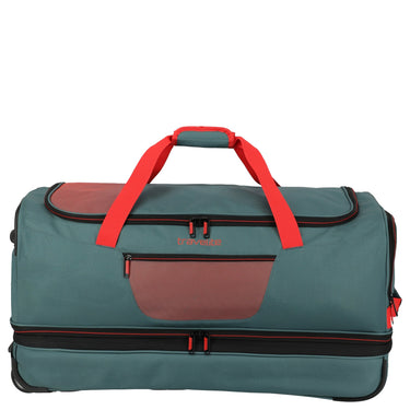 Travelite Basics - Rollenreisetasche 98/119L 70 cm erw. (grün/orange) - Markenkoffer