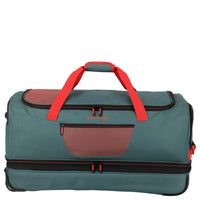 Travelite Basics - Rollenreisetasche 98/119L 70 cm erw. (grün/orange) - Markenkoffer