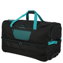 Travelite Basics - Rollenreisetasche 98/119L 70 cm erw. (schwarz/petrol) - Markenkoffer