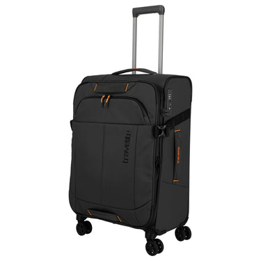Travelite Briize - 4 - Rollen - Trolley M 67 cm erw. (schwarz) - Markenkoffer