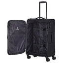 Travelite Chios - 4 - Rollen - Trolley M 67 cm erw. (schwarz) - Markenkoffer
