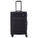 Travelite Chios - 4 - Rollen - Trolley M 67 cm erw. (schwarz) - Markenkoffer