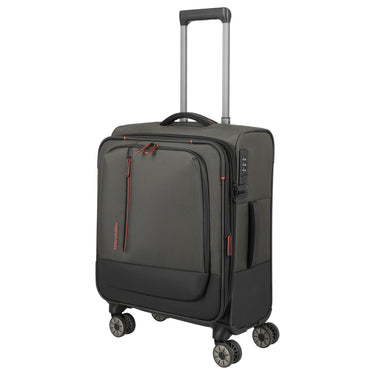 Travelite Crosslite - 4 - Rollen - Kabinentrolley S 55 cm erw. (oliv) - Markenkoffer