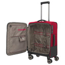 Travelite Crosslite - 4-Rollen-Kabinentrolley S 55 cm (red) - Ansicht 6