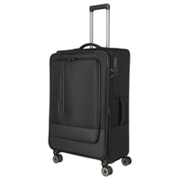 Travelite Crosslite - 4 - Rollen - Trolley L 77 cm erw. (black) - Markenkoffer