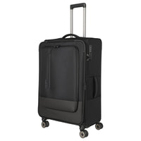 Travelite Crosslite - 4 - Rollen - Trolley L 77 cm erw. (black) - Markenkoffer